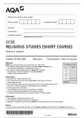 8061-4-QP-ReligiousStudies with 100% Correct Answers