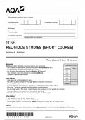 8061-4-QP-ReligiousStudies-G with 100% Correct Answers