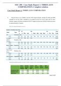 Summary SOC 200 - Case Study Report 1: THREE JAYS CORPORATION; Complete solution.