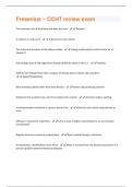 Fresenius ~ CCHT review exam Questions & Answers Already Graded A+