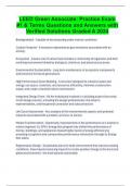 LEED Green Associate: Practice Exam #1 & Terms Questions and Answers with Verified Solutions Graded A 2024