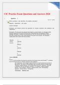 CIC Practice Exam Questions and Answers 2024.