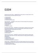 D204 exam questions and answers 2024