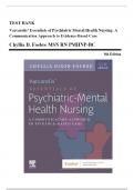 Test Bank for Varcarolis’ Essentials of Psychiatric Mental Health Nursing, 5th Edition (Fosbre, 2023), Chapter 1-28 + NCLEX Case Studies with Answers 9780323810302 Chapters 1-28 Complete Guide