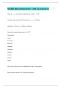 NCBE Biochemistry Test Questions