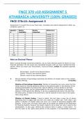 FNCE 370 v10 ASSIGNMENTs (1-5) ATHABASCA UNIVERSITY|PACKAGE DEAL|100% CORRECT LATEST UPDATED GUIDES|