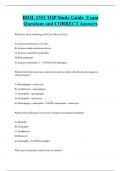 BIOL 1353 TOP Study Guide Exam  Questions and CORRECT Answers