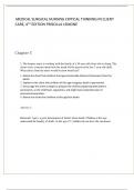 MEDICAL SURGICAL NURSING CRITICAL THINKING IN CLIENT CARE, 4TH EDITION PRISCILLA LEMONE ALL CHAPTERS {1-52} 1-4 AT THE BACK PAGES. UPDATED 2024/2025 GRADED A+