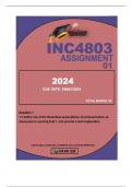 INC4803 ASSIGNMENT 01 DUE 29 MAY 2024 Question 1 1.1 Define one of the theoretical assumptions of communication, as discussed in  Learning Unit 1, and provide a brief explanation. (5)