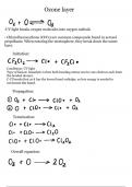 OCR A-Level Chemistry Ozone Layer Summary- Free Radical Subsitution 