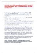 CIPP/US, CIPP/US Practice Questions, CIPP/US, CIPP  US Questions with 100% Correct Answers | Verified |  Latest Update  In what ways can the enforcement action be brought to the FTC's  attention? - CORRECT ANSWER 1. press reports covering the  question