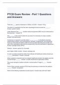 PTCB Exam Review - Part 1 Questions and Answers 2024