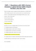 CHFI - 1 Questions with 100% Correct Answers | Latest Version 2024 | Expert Verified | Ace the Test