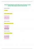 ACLS Pretest Questions with 100% Correct Answers | Latest Version 2024 | Expert Verified | Ace the Test