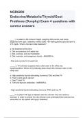 NGR6200 Endocrine_Metabolic_Thyroid_Gout Problems (Dunphy) Exam