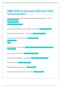 SSM TCAR review exam 2024 with 100% correct answers 