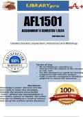 AFL1501 Assignment 6 PORTFOLIO Semester 1 2024