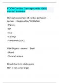 FCCN Cardiac Concepts with 100% correct answers