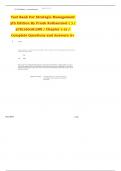 Test Bank For Strategic Management 5th Edition By Frank Rothaermel ( ) / 9781260261288 / Chapter 1-12 / Complete Questions and Answers A+