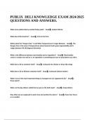 PUBLIX DELI KNOWLEDGE EXAM 2024/2025 QUESTIONS AND ANSWERS, PUBLIX DELI ASSISTANT MANAGER NEW GEN QUESTIONS AND ANSWERS 2024 UPDATED & Publix Deli ROI Study Guide Questions and Answers 2024 Already Solved| Graded A+.