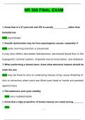 NR509 Advanced Physical Assessment Final Exam Questions and Answers (2024 / 2025) (Verified Answers)