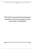 TEST BANK for International Financial Management 9th Edition by Cheol Eun, Bruce Resnick and Tuugi Chuluun. ISBN-13: 9781260013870