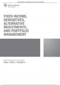 L1V5 FIXED INCOME, DERIVATIVES, ALTERNATIVE INVESTMENTS, AND PORTFOLIO MANAGEMENT