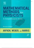 MATHEMATICAL METHODS FOR PHYSICISTS A Comprehensive Guide SEVENTH EDITION George B. Arfken Miami University Oxford, OH Hans J. Weber University of Virginia Charlottesville, VA Frank E. Harris University of Utah, Salt Lake City, UT and University of Florid