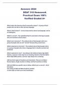 Answers 2024  DEAF 310 Homework  Practical Exam 100% Verified Graded A+  