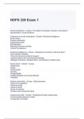 HDFS 320 Exam 1 with complete solutions