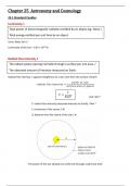 Cambridge International A Levels A2 Physics Chapter 25 Astronomy and Cosmology