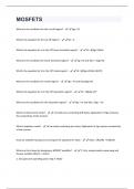 MOSFETS QUESTIONS AND ANSWERS