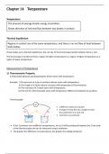 Cambridge A Levels A2 Physics Chapter 14 Temperature