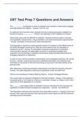 UST Test Prep 7 Questions and Answers