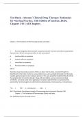 Test Bank - Abrams’ Clinical Drug Therapy: Rationales  for Nursing Practice, 13th Edition (Frandsen, 2025),  Chapter 1-61 | All Chapters