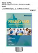 Test Bank: Primary Care Art and Science of Advanced Practice Nursing, 5th Edition by Dunphy - Chapters 1-82, 9780803667181 | Rationals Included