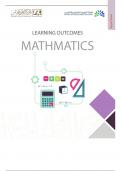 MATHMATICS LEARNING OUTCOMES