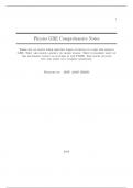 Physics GRE Comprehensive Notes