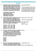 Therapist Multiple Choice (TMC) Mock Revision Exam Questions and  Answers.