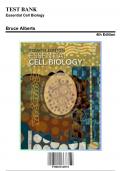 Test Bank: Essential Cell Biology, 4th Edition by Bruce Alberts - Chapters 1-20, 9780815345251 | Rationals Included