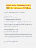 STNA Practice Test Questions with 100% Correct Answers 100% Pass