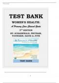 Test Bank for Women's Health: A Primary Care Clinical Guide 5th Edition By Diane Schadewald; Ursula A. Pritham Chapter 1-26 Complete Guide