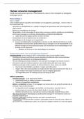 Samenvatting Human Resource Management - Behaald resultaat 18/20