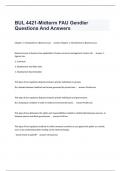 BUL 4421-Midterm FAU Gendler Questions And Answers