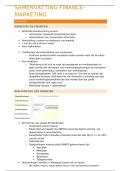 Samenvatting Finance Marketing - Marketing Management 