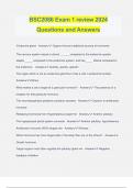 BSC2086 Exam 1 review 2024 Questions and Answers