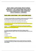 NUR 2989 CAPSTONE PROCTORED MODULE 7 ATI CAPSTONE QUIZ WITH ACTUAL QUESTIONS AND VERIFIED SOLUTIONS/A+ GRADED