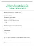 OutSystems - Becoming a Reactive Web  Developer Correctly Answered Questions|  UpToDate | Already Graded A+ 