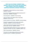 PSYC 230 UIUC EXAM 1 NEWEST 2024 NEWEST 2024 ACTUAL EXAM 100 QUESTIONS AND CORRECT DETAILED ANSWERS (VERIFIED ANSWERS) ALREADY GRADED A+.