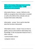 C468 Nursing Informatics - WGU with 100% correct answers.